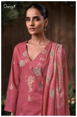 Ganga bidita 3619 Cotton dress materials in Kolkata