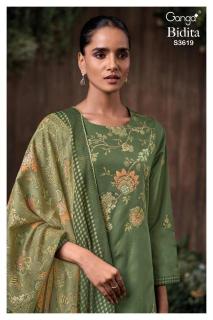 Ganga bidita 3619 Cotton dress materials in Kolkata