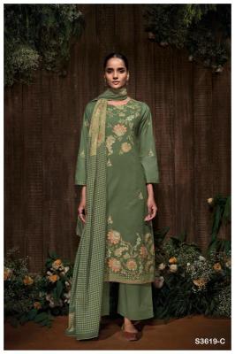 Ganga bidita 3619 Cotton dress materials in Kolkata