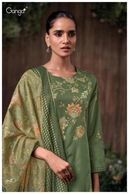 Ganga bidita 3619 Cotton dress materials in Kolkata