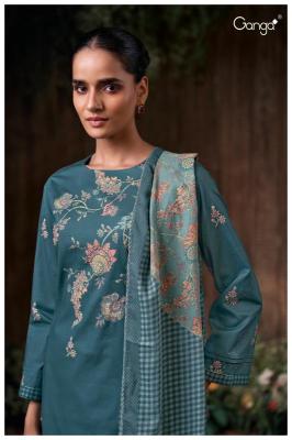 Ganga bidita 3619 Cotton dress materials in Kolkata