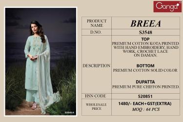 Ganga breea 3548 Wholesale dress materials shop in Bangalore