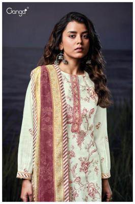 Ganga charlotte 3549  Designer dress materials in Kolkata