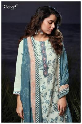 Ganga charlotte 3549  Designer dress materials in Kolkata