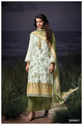 Ganga charlotte 3549  Designer dress materials in Kolkata