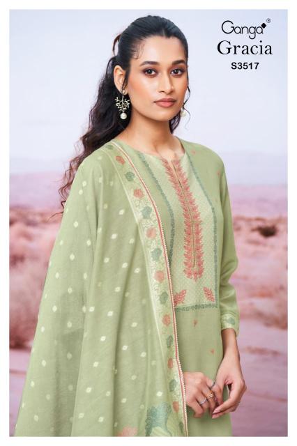 Ganga cracia 3517 Bulk dress materials supplier