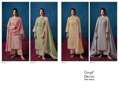 Ganga devin 3497  Printed dress materials wholesale in Ahmedabad