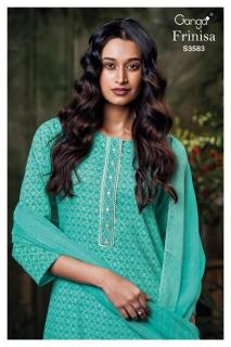 Ganga frinisa 3583 Fancy dress material wholesale