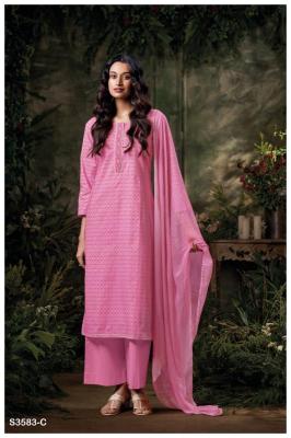 Ganga frinisa 3583 Fancy dress material wholesale