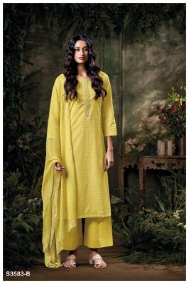 Ganga frinisa 3583 Fancy dress material wholesale
