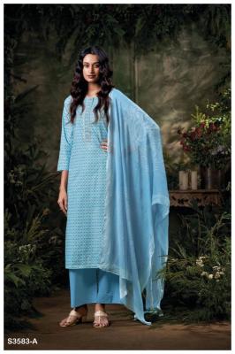 Ganga frinisa 3583 Fancy dress material wholesale