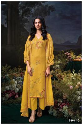 Ganga idhika 3611 Ladies dress material suppliers in Delhi