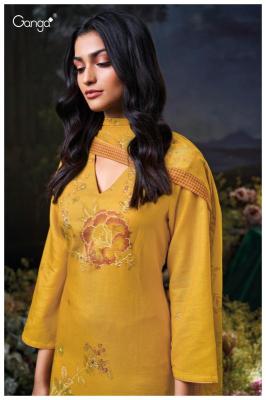 Ganga idhika 3611 Ladies dress material suppliers in Delhi