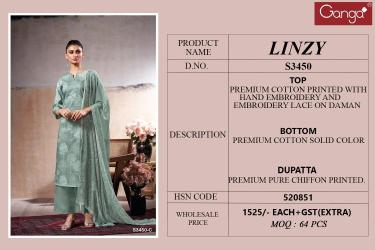 Ganga linzy 3450 Wholesale dress materials online