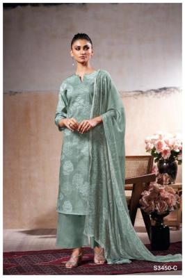 Ganga linzy 3450 Wholesale dress materials online