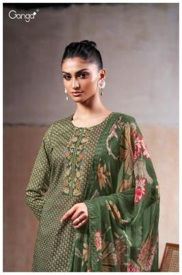 Ganga maheen 3456 Wholesale dress materials suppliers in Kolkata