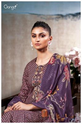 Ganga maheen 3456 Wholesale dress materials suppliers in Kolkata