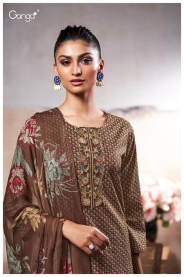 Ganga maheen 3456 Wholesale dress materials suppliers in Kolkata