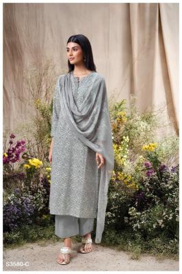 Ganga manvika 3580 Wholesale dress materials online