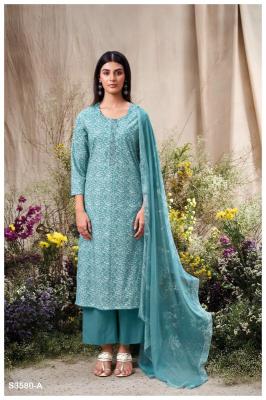 Ganga manvika 3580 Wholesale dress materials online