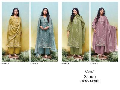 Ganga sanuli 3655 Dress materials manufacturers in ahmedabad