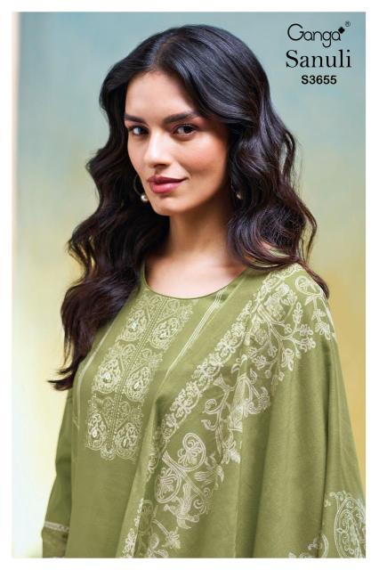Ganga sanuli 3655 Dress materials manufacturers in ahmedabad