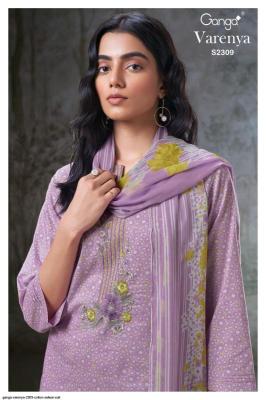 Ganga varenya 2309 Cotton dress materials in Kolkata