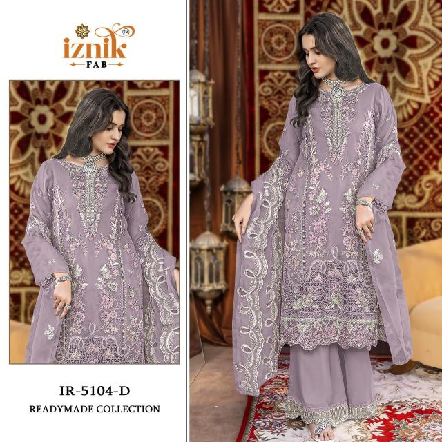 Iznik fab heavy organza Indian Salwar Kameez wholesale suppliers