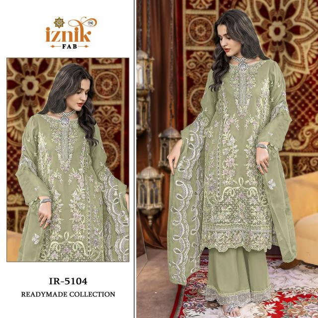 Iznik fab heavy organza Indian Salwar Kameez wholesale suppliers