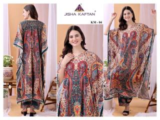 Kaftan poly feather coord set Surat Kurti Market