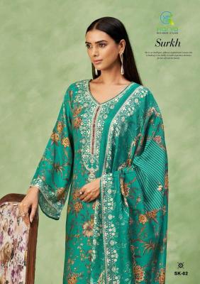 Karva designer studio surkh vol 2 Wholesale dress materials manufacturers in Bangalore