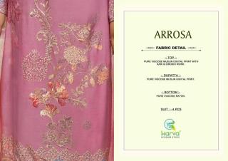 Karva desiner studio arrosa Printed dress materials suppliers