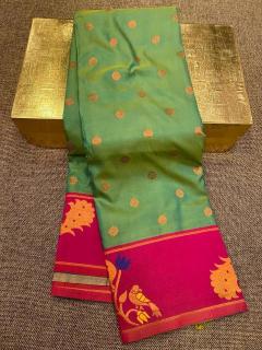 Meenakari Paithani soft silk Wholesale saree market in India