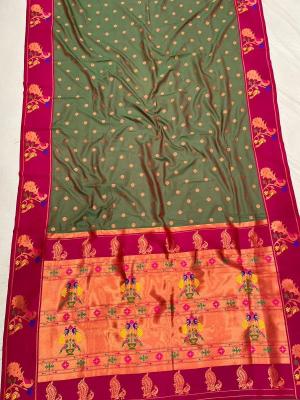 Meenakari Paithani soft silk Wholesale saree market in India