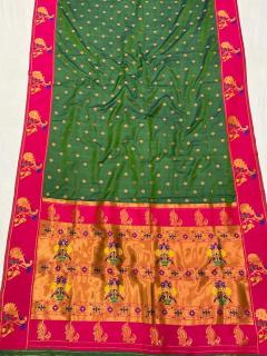 Meenakari Paithani soft silk Wholesale saree market in India