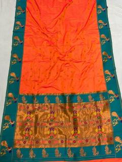Meenakari Paithani soft silk Wholesale saree market in India