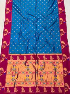 Meenakari Paithani soft silk Wholesale saree market in India