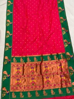 Meenakari Paithani soft silk Wholesale saree market in India