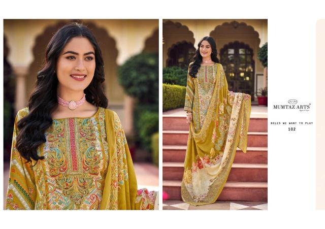 Mumtaz arts moksha Dress materials manufacturers in Surat