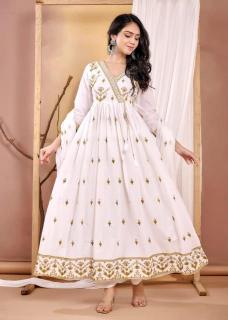 New 3 pc anarkali mul cotton  Kurti manufacturers and wholesalers in Mumbai