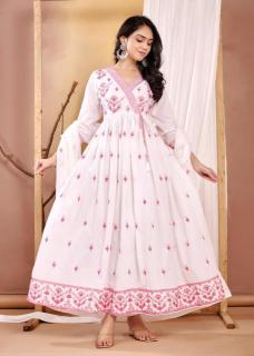 New 3 pc anarkali mul cotton  Kurti manufacturers and wholesalers in Mumbai