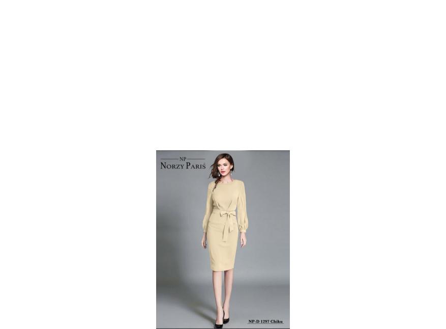 Norzy Paris NP D 1293 Blue , 1297 Chiku & 1299 Green Catalog one piece western dress in Surat