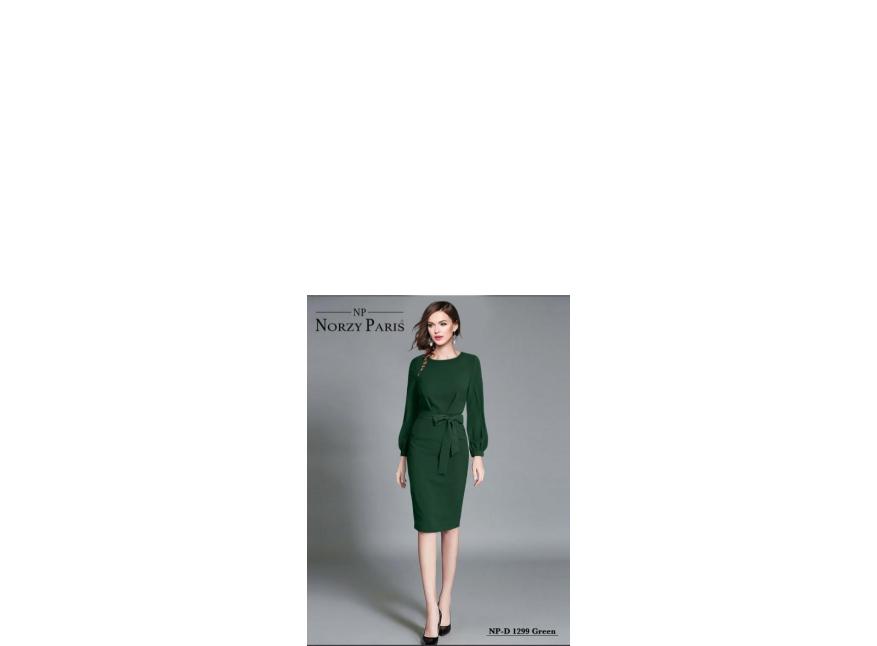 Norzy Paris NP D 1293 Blue , 1297 Chiku & 1299 Green Catalog one piece western dress in Surat