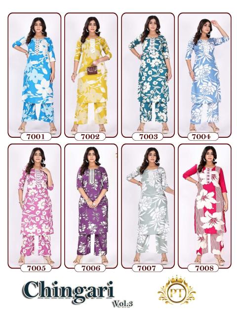 PT chingari vol 3 coord set Kurti manufacturers in Mumbai