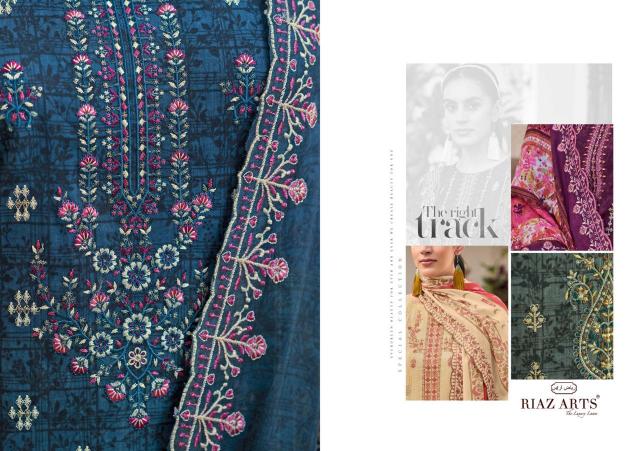 Riaz arts chevron Fancy dress material wholesale in Mumbai