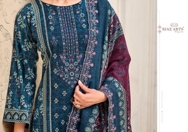 Riaz arts chevron Fancy dress material wholesale in Mumbai