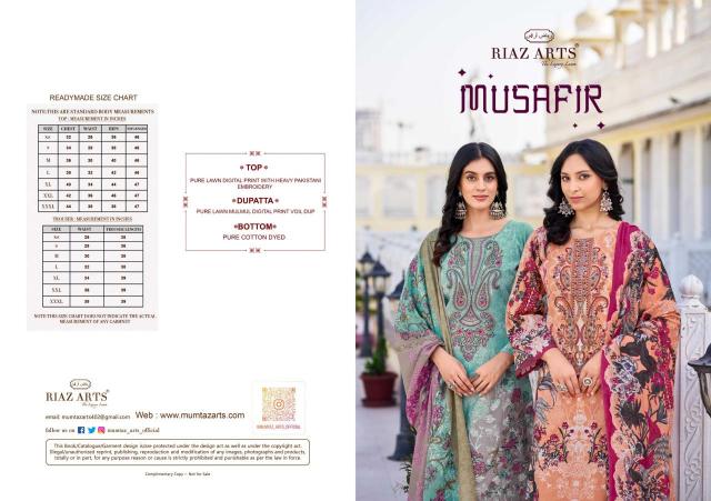 Riaz arts riaz musafir 26 Designer dress materials in Surat