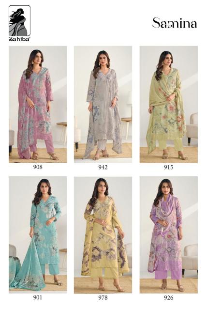 Sahiba samina Indian dress materials wholesale