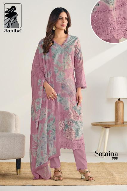 Sahiba samina Indian dress materials wholesale