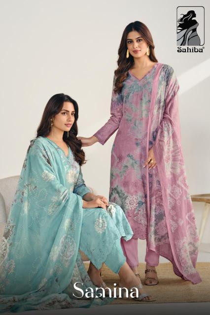Sahiba samina Indian dress materials wholesale